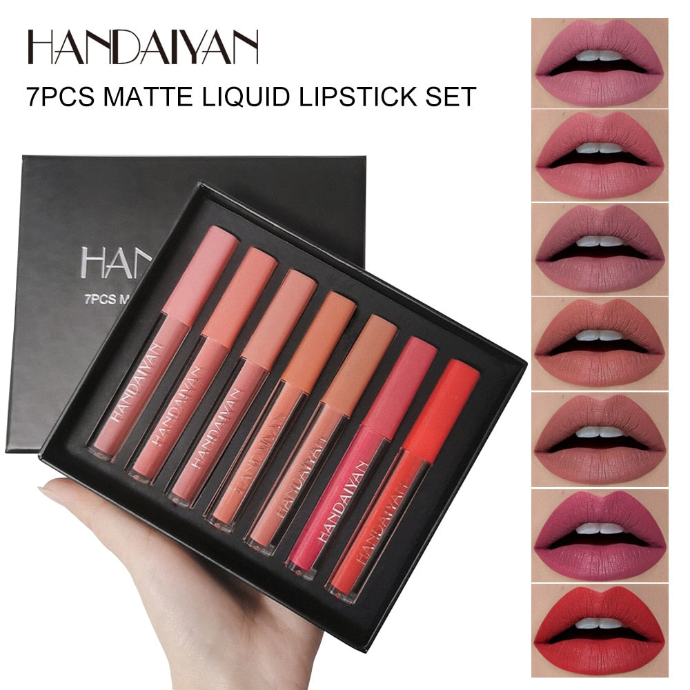 6Colors/Sets Fashion Liquid Lipstick