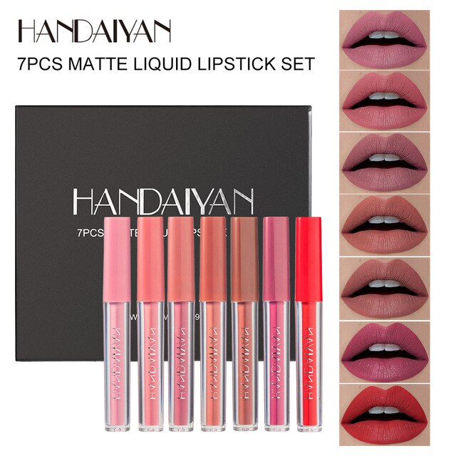 6Colors/Sets Fashion Liquid Lipstick